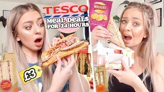24 HOURS eating ONLY Tesco MEAL DEALS!