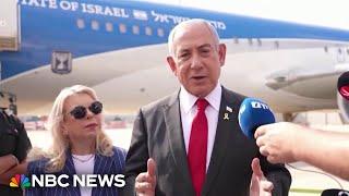 Netanyahu heads to D.C. as Israel launches deadly strikes in Yemen