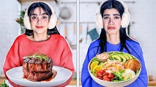 چالش ۲۴ ساعت گوشت‌خوار یا گیاه‌خوار  FOOD CHALLENGE