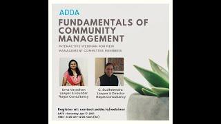 Fundamentals of Community Management - ADDA Interactive Webinar