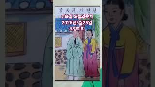 호랑이띠 오늘의운세 2025년6월25일 운세 #운세 #오늘의운세 #호랑이띠운세