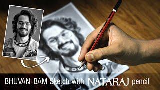 Drawing with NATARAJ Pencil | Sketching @BBKiVines Bhuvan Bam