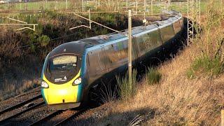 Fast Trains North of Carlisle at Quintinshill. Freight & Passenger North of the Border 19 Dec 24