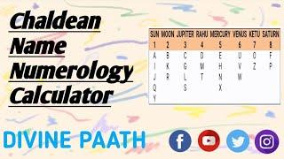 Chaldean Name Numerology Calculator | DIVINE PAATH