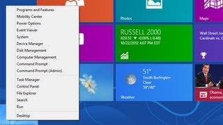 Windows 8 - Beginners Guide Part 2 - Quick Access Menu [Tutorial]