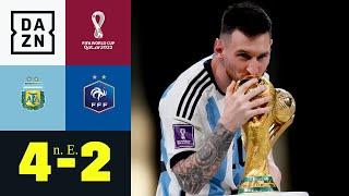 Jahrhundertspiel! Messi & Argentinien Weltmeister: Argentinien - Frankreich 4:2 n E | WM 2022 | DAZN