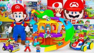 Super Mario Bros Unboxing Toys Review ASMR  Super Mario Bros Deluxe House Playset  Lego Mario