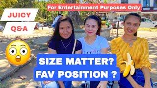  Spicy Q&A W/ Shy Filipina | Size Matter | Fav Position? | Big Age Gap Relationship?