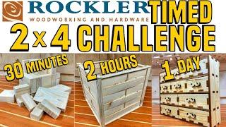 The Rockler TIMED 2x4 Challenge Is HERE!!