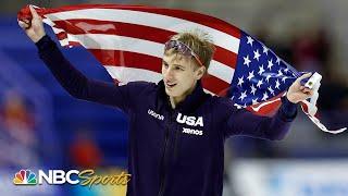 Jordan Stolz SWEEPS World Speed Skating Championships with 1500m win  | NBC Sports