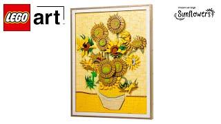 LEGO art - Vincent van Gogh - Sonnenblumen (31215) - Speed build