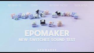 Epomaker New Switches Sound test - Zebra, Nude Rosa, Wisteria V2, Wisteria Tactile