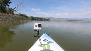 First paddle with the Perception. Lake McIntosh, Longmont, Colorado