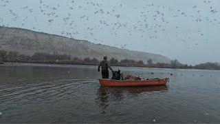 Late Season Snow Storm Solo Duck Hunt