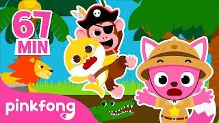  Are you an Animal Lover? | Jungle + Farm Animal Song Compilation | Pinkfong Kids Songs