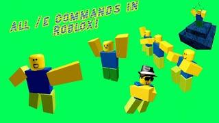 All /e Commands in Roblox! (R6)