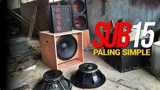 skema box subwoofer 15 inch super simple  tapi suara enak di dengar