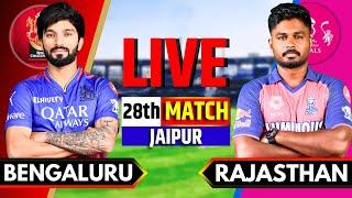 Live: RR vs RCB, IPL 2025 28th Match Live Score | Live Cricket Match Today | Rajasthan vs Bengaluru