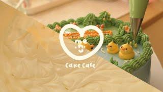 soft buttercream recipe + aesthetic duck cake tutorial [cake vlog + recipe]