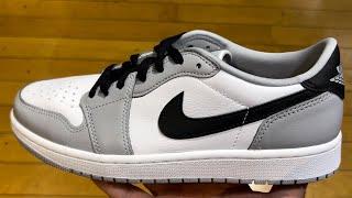 Air Jordan 1 Low OG Barons White Black Wolf Grey Shoes
