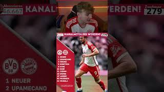 FC Bayern Aufstellung vs Borussia Dortmund