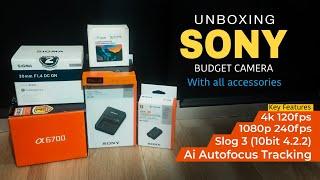 Unboxing Brand New Sony Camera for Cinematographers // 2024 // a6700 [Slog3 (10bit 4.2.2] in Hindi