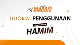 Tutorial Penggunaan HAMIM