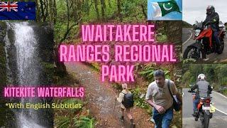 MotoVlogging to Waitakere Ranges Regional Park Part 1 | Kitekite Waterfalls | New Zealand