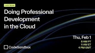 Doing Professional Development in the Cloud
