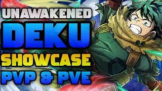 UNAWAKENED FAUX 100% DEKU SHOWCASE! | My Hero Ultra Impact