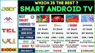  Best 43-Inch 4K Android TV 2024 on Amazon: Sony vs Redmi vs OnePlus vs Samsung - Top Picks!