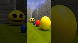 #thepacman #eating eggs in row #cutfrom #reaction #shorts #shortvideo #animation