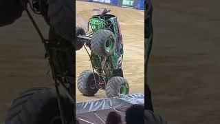 Backflip to Moonwalk to Huge Air from Tyler Menninga in Grave Digger | San Antonio 2023 #monsterjam