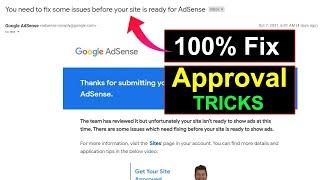 You need to fix some issues before your site is ready for AdSense Tamil