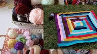 Kırkyama Battaniye Modeli  / Patchwork  Blanket Knitting Pattern