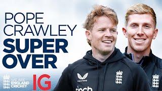 Zak Crawley & Ollie Pope Face Off In Our England v West Indies Super Over | IG Net Gains Challenge