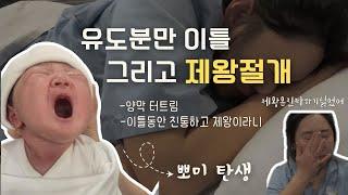 [출산로그] 40w3d, 유도분만 꽉 채운 이틀 + 제왕절개  (유도분만, 촉진제, 양막터트림, 제왕절개, 출산vlog)