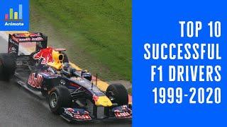 Top 10 Most Successful F1 Drivers | TIDA Animated Stat (1999-2020)