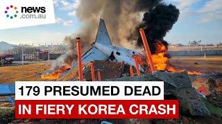 South Korea plane crash: 179 presumed dead