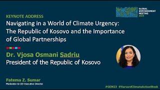 GEM23 Keynote Address from Dr. Vjosa Osmani Sadriu, President of the Republic of Kosovo