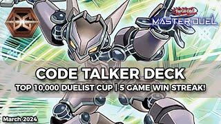 70% Win Rate! Code Talker Top 10,000 Duelist Cup March 2024 - Yu-Gi-Oh! Master Duel