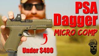 Cheapest Comped Carry Pistol: The PSA Dagger Micro Comp 9mm First Shots With PewView