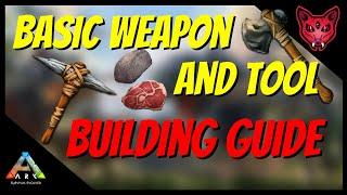 HOW TO CRAFT STONE PICK AND HATCHET | ARK Tutorials