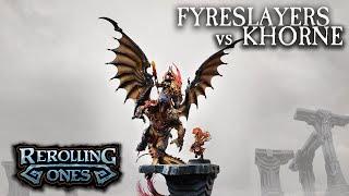 Warhammer: Age of Sigmar Battle Report - Fyreslayers vs Khorne - THE EMBER VAULT FINALE