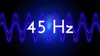45 Hz clean sine wave BASS TEST TONE frequency
