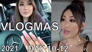 VLOGMAS DAY 10, 11 + 12 | DOING MY NAILS + RANDOM LIFE STUFF | 2021| hollyannaeree