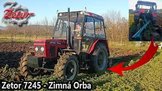 Zimná Orba 2024 | Zetor 7245 + Pluhy 4 | Original Sound