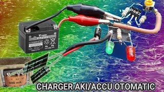 buat charger accu/aki otomatis simple ||ide kreatif DIY