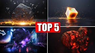 Top 5 Best 3D Intro Template For YouTube No Text  (No Copyright) Free