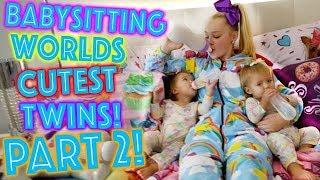 Babysitting Cutest Twins -- JOJO SIWA VIDEOS